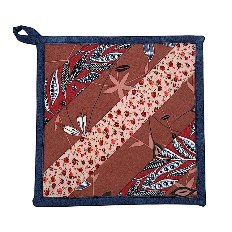 PINK BATIK Patchwork Pot Mat
