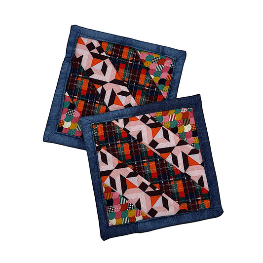 COLOUR ME UP Patchwork Coaster Set